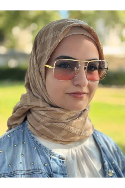 ALDAIYR Κασκόλ Τζαζ Κακάρ 120/120 Βαμβάκι δεύτερο σχέδιο