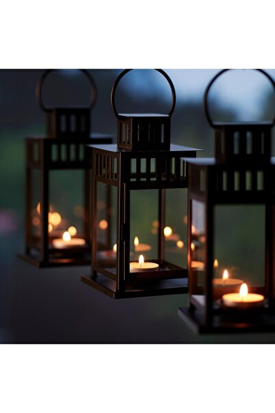 St Morritz Şık Siyah 20 cm Fener, Ev ve Bahçe Dekorasyonu İçin Ideal