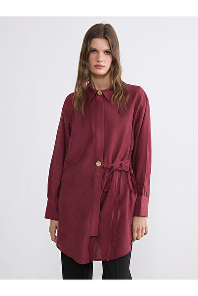 LC Waikiki LCW EVERYDAY Mor Desenli Kadın Gömlek Tunik