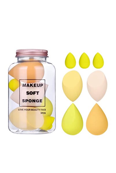 SELA Set 7 Buretei de Machiaj Beauty Blender 03, Jaune