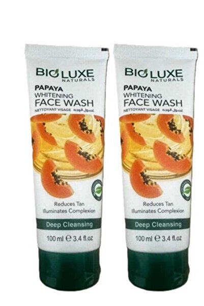 BIOLUX زجاجتان من غسول الوجه لتفتيح البشرة بالبابايا