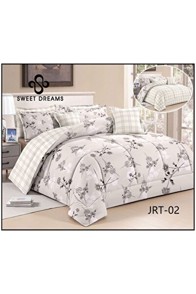 Sweet Dreams Decoration Summer floral bedspread, single and a half size, 5 pi...