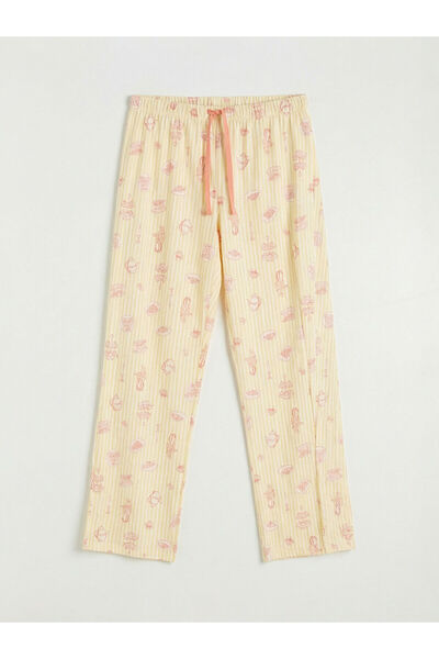 LC Waikiki ملابس نوم نسائية منقوشة بخصر مطاطي من Peak New Season