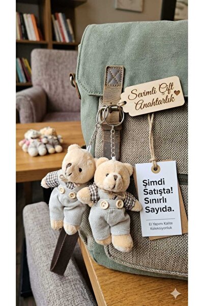 Şirin .2'li Hediyelik Peluş Ayıcık Seti - Renkli Karakter Çiftleri