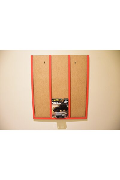 MrTemur Premium Kart Rafı, Hotweels , Matchbox Uyumlu Kart Rafı Kırmızı 3lü