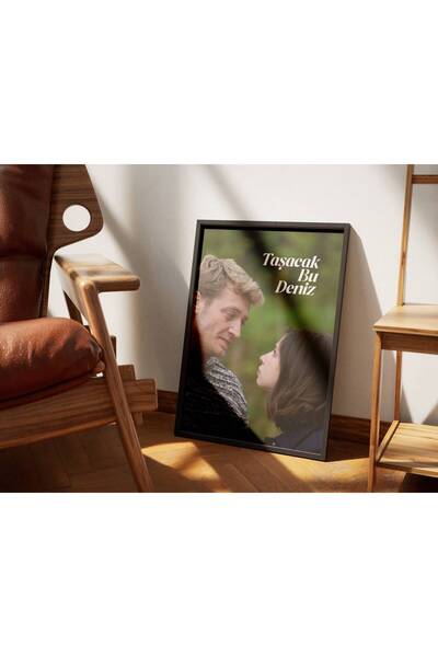 ArtVista Poster Taşacak Bu Deniz Dizi Poster, Ahşap & Lamine Çerçeveli Tablo