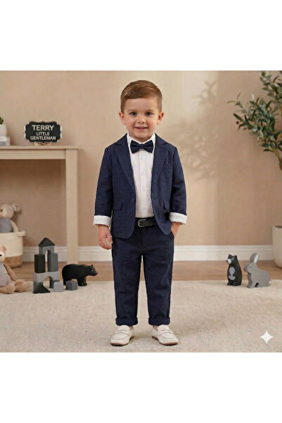 Momivi Kids Erkek Bebek&Çocuk Papyonlu ve Gömlekli 4'lü Bebek Mevlüt ve Bayra...