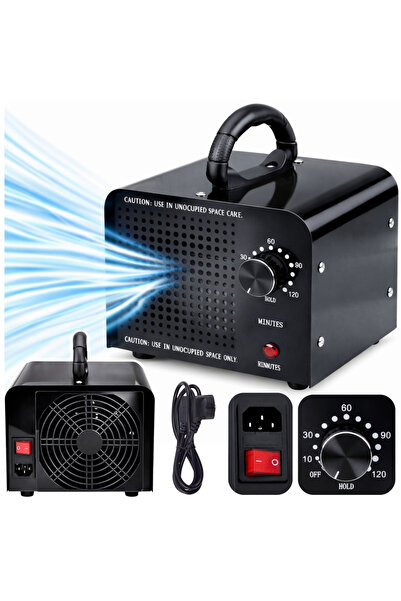 Three top online LEAN Ozone Generator 155W 60000 MG Ozonator For Car Rooms Timer