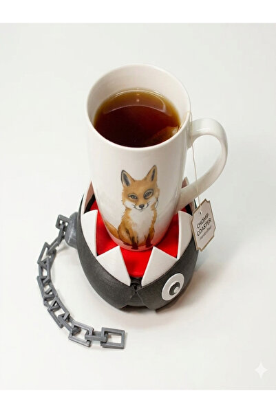 Generica 3D Printing Chomp Coaster |   Moving Monster Design Cup Holder