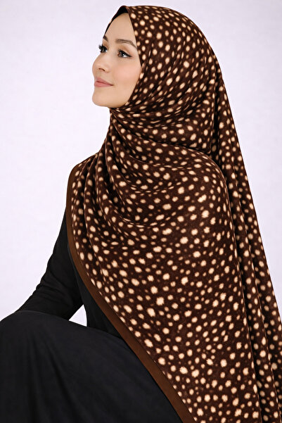 hijabchi Ceylan patterned cocoon Cotton shawl fawn design cocoon cotton shawl...