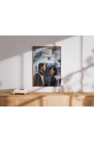 ArtVista Poster Taşacak Bu Deniz Dizi Poster, Ahşap & Lamine Çerçeveli Tablo