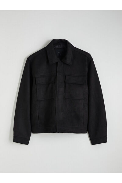 LC Waikiki Peak New Season Comfortable Fit Jacket Collar Suede Men's Coat