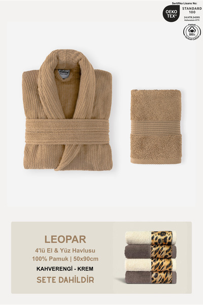 Ellaline Set de halate de baie pentru femei, cu dungi piese, bumbac 100% cert...