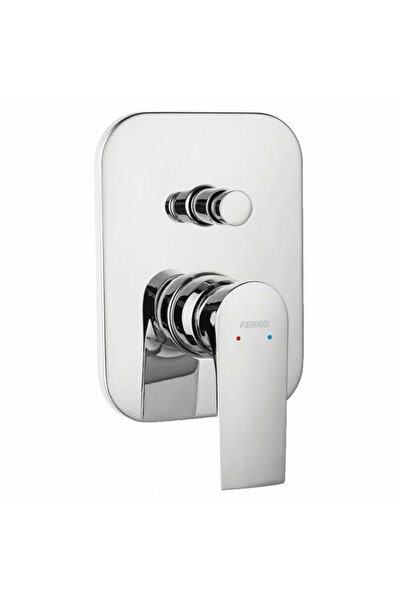 FERRO Baterie cada - dus incastrata Square crom