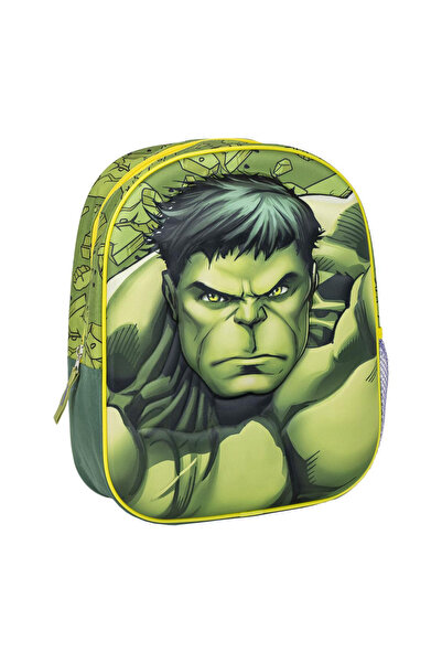 AVENGERS 3D Kindergarten Backpack, Hulk, 31x25x10 cm