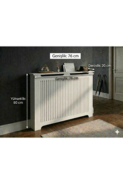 wudie Kalorifer Petek Önü Kapatma, iç Ölçü 76 Cm Mobilya, Petek Kaplama, Dres...