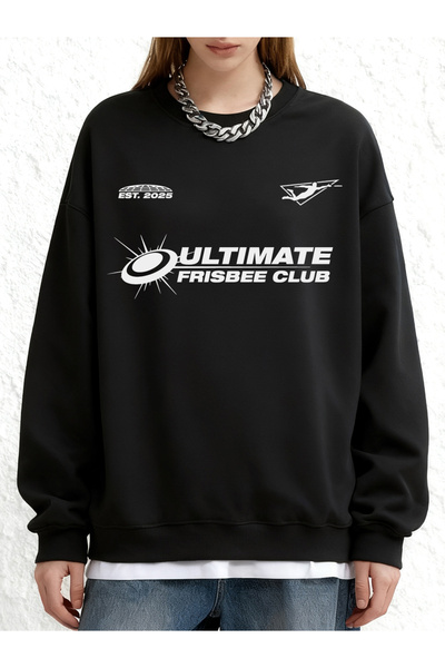 NOISSEY Ultimate Frisbee Club με τύπωμα Φούτερ για Γυναικεία Χειμερινά Φαρδιά...