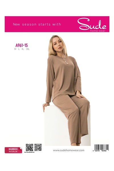 Sude A-961-15 Bamboo Pajama Set