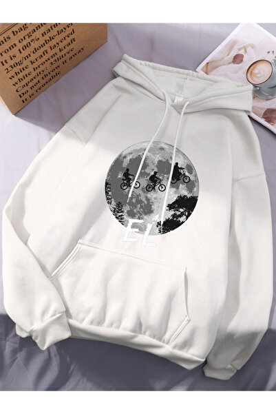 NOISSEY Bărbați Ciclism cu imprimeu cu glugă Topuri simple de iarnă pentru fe...