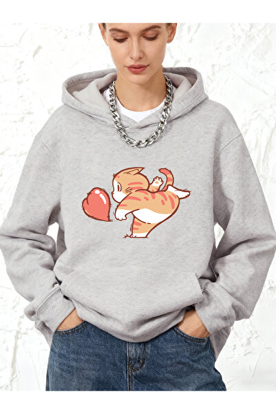 NOISSEY كارتون كارت ليندز آند دوغز ريد لوف مطبوع قطن قطعة بغطاء رأس قمصان ريا...