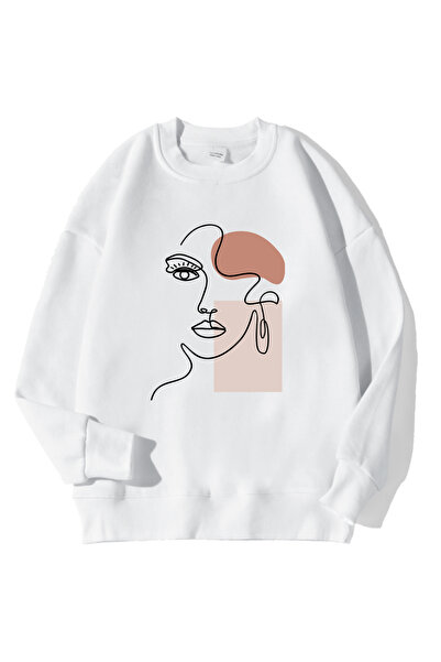 NOISSEY Street Women Hoodie Beautiful Women Printing Simple Strokes Pulover S...