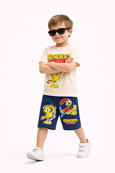 mini kanka Tricou și pantaloni scurți pentru băieți, cu imprimeu drăguț, set ...
