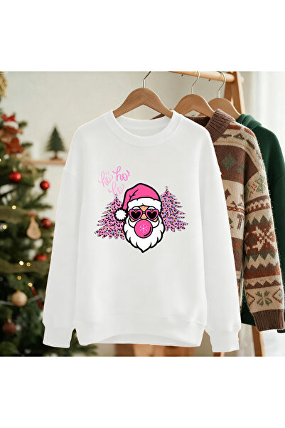 NOISSEY سترة نسائية مطبوعة بشجرة عيد الميلاد السعيدة وسانتا كلوز لشتاء صوف ال...