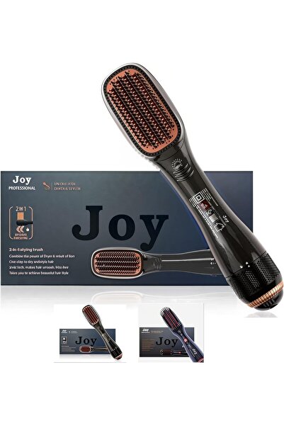 Generic مشط تصفيف الشعر الاحترافي 2 في 1 بالهواء الساخن، وفرشاة تصفيف الشعر، ...