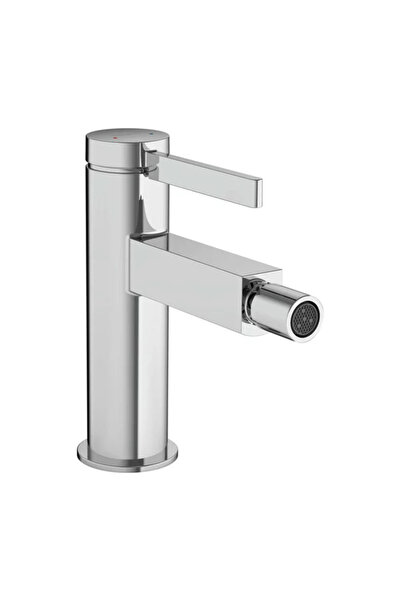 Hansgrohe Finoris single-lever bidet mixer with Push-Open valve, chrome