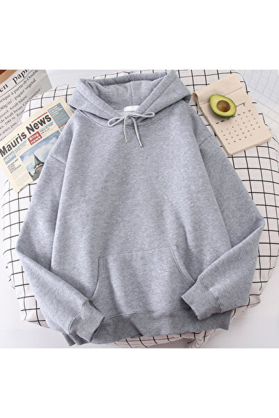 NOISSEY تيشيرتات نسائية مريحة للخريف بقلنسوة وقابلة للتمدد، ملابس دافئة بجيوب...