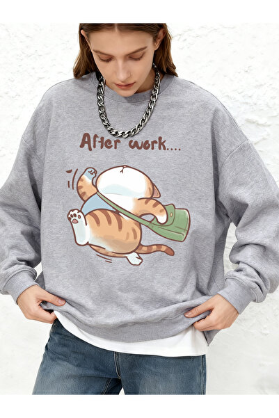 NOISSEY Running after work k pisică imprimeu k cu glugă topuri de iarnă pentr...