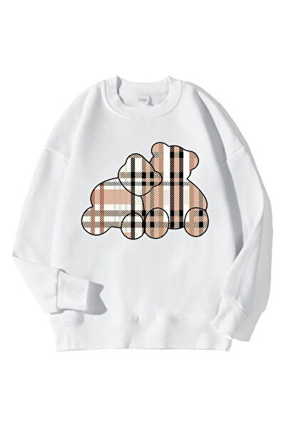 NOISSEY Tricou confortabil pentru femei cu imprimeu Teddy Bear cu glugă Pulov...