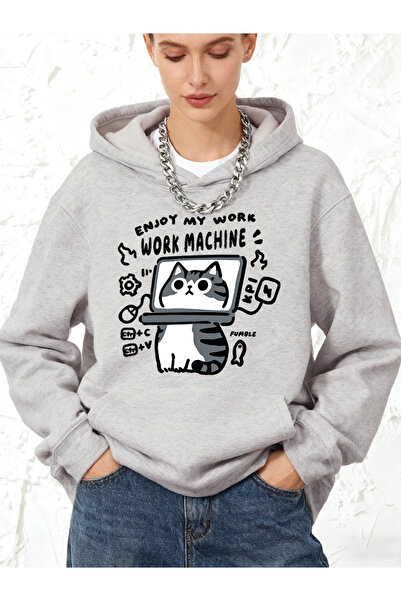 NOISSEY استمتع بعملكِ كاملاً بدون توقف Cat B مطبوع P قطن u K بغطاء رأس ملابس ...