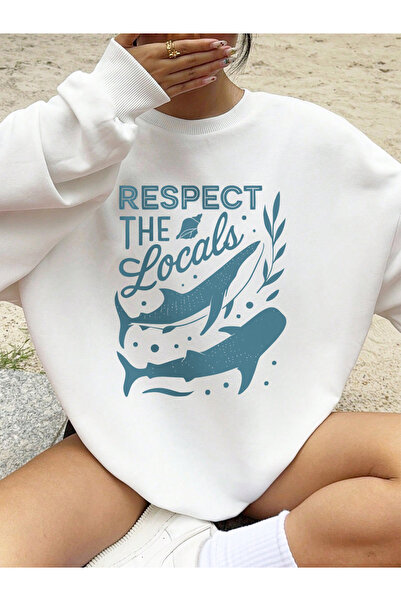 NOISSEY Protect Your Neighbors Whale Prints Hanorac pentru femei Iarna polar ...