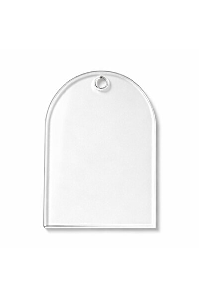 PLANET PASD Pleksi Anahtarlık Dekoratif 5 Cmx 3 cm 100 Adet Şeffaf ( 1.8 mm K...