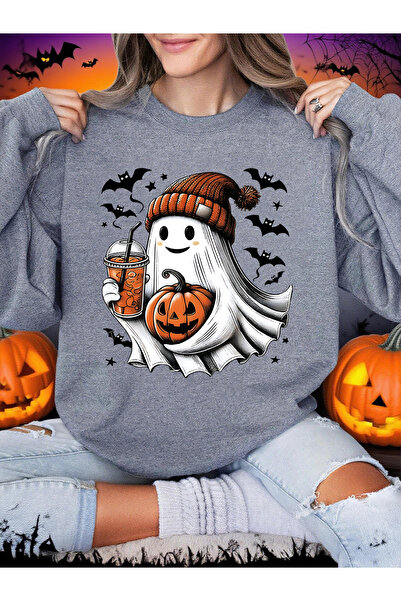 NOISSEY سترة هالوين نسائية مطبوعة عليها شبح الخفاش والقرع صوف الفليس سترة داف...