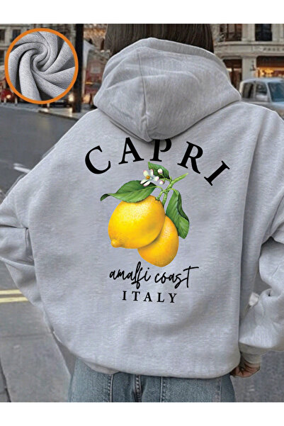 NOISSEY كابري أمالفي كوست إيطاليا ليمون بي مطبوع ك بغطاء رأس ملابس علوية نسائ...