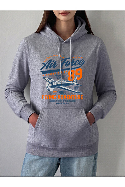 NOISSEY Flying Adventure Prints Hoodies Γυναικεία casual φαρδιά φούτερ Χειμών...