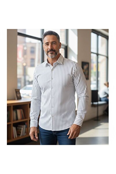 ALMİNA Classic 100% Cotton Men's Shirt