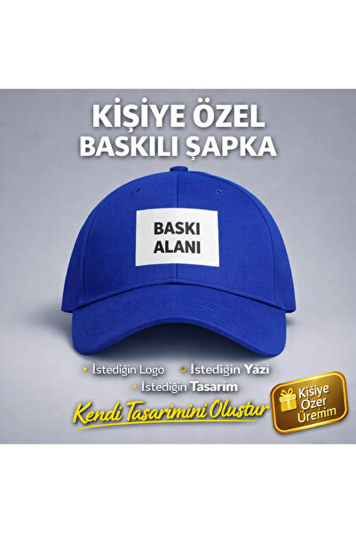 barsdepo Kişiye Özel Logo Baskılı Şapka | Unisex Ayarlanabilir