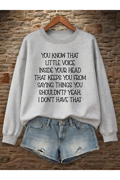 NOISSEY Απλοποιημένα Lettersprints T-Shirts Φθινόπωρο Χειμώνας Φλις Hot με κο...