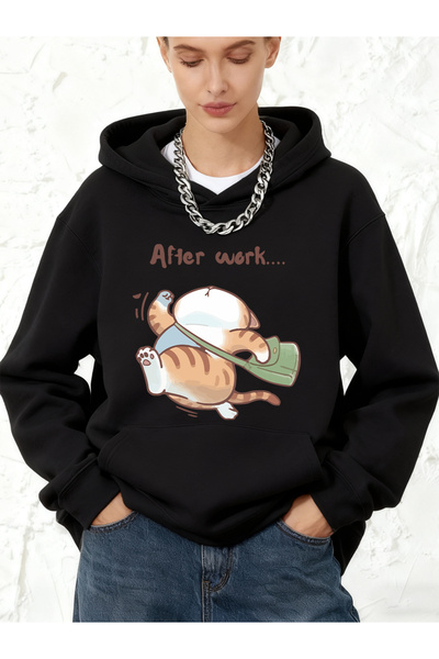 NOISSEY Running After Leaving Work K pisică B cu imprimeu P bumbac u K cu glu...