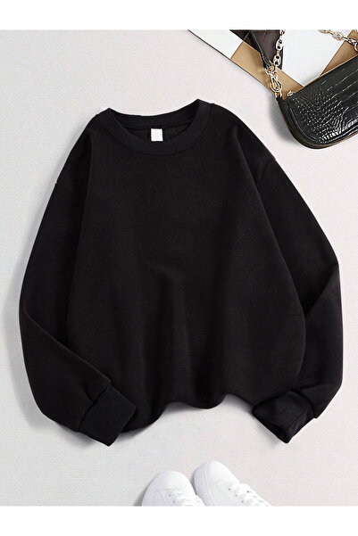 NOISSEY تيشيرتات شتوية جديدة للسيدات من بغطاء رأس قطعة أساسية دافئة صوف الفلي...