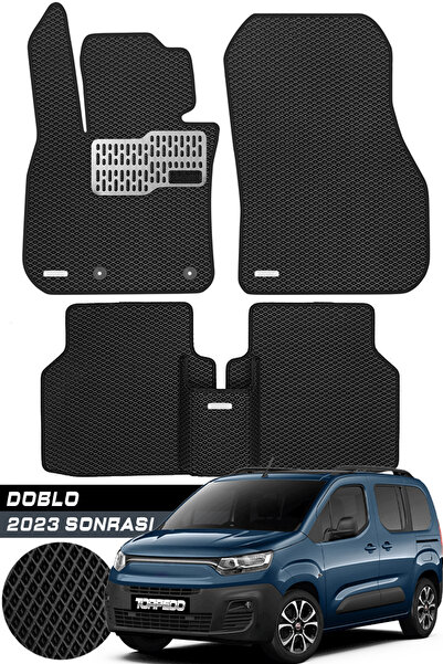 TORPEDO Fiat Doblo 2023 ve Sonrası Uyumlu Hücreli Premium Eva Paspas Seti Tam...
