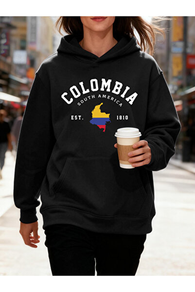 NOISSEY Colombia America de Sud Est 1810 Printuri bumbac din cu glugă Top Pul...