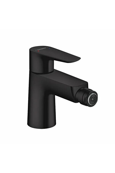 Hansgrohe Baterie bideu Talis E cu ventil Pop-Up negru mat