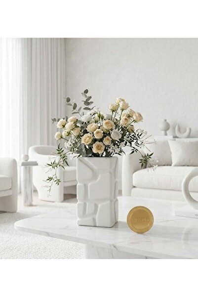 Home Rectangular Model Decorative Vase Ceramic Stylish Vase Handmade Special ...