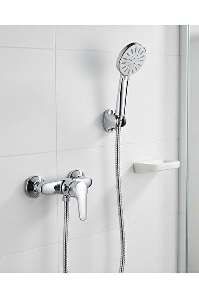 Lisinya مجموعة دش يدوي كريمي بـ 4 وظائف مع خرطوم حلزوني وحامل دش - TYGOO