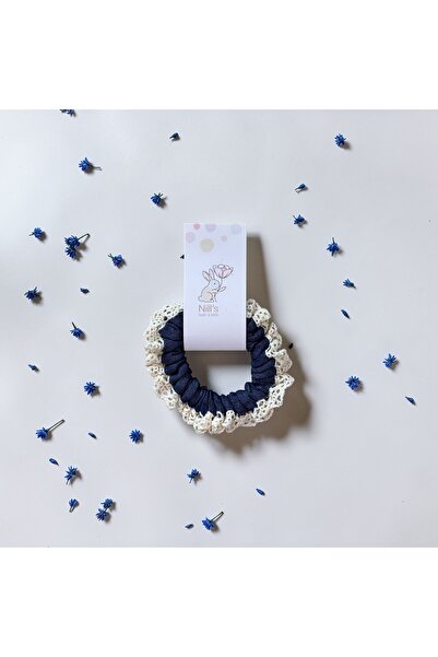 Nills Baby & Kids Denim Ruffle Elastic Buckle - Dark Blue