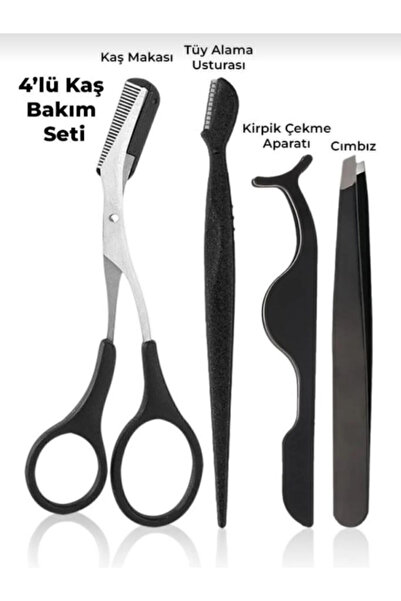 SheMask Kaş Makası Kaş Usturası Yüz Usturası Cımbız Kaş Bakım Seti Kaş Alma S...